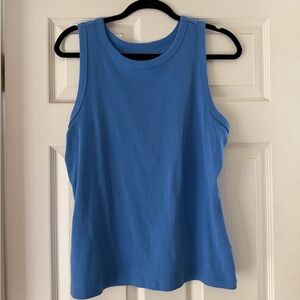Sonoma Sky Blue Ribbed Tank Top